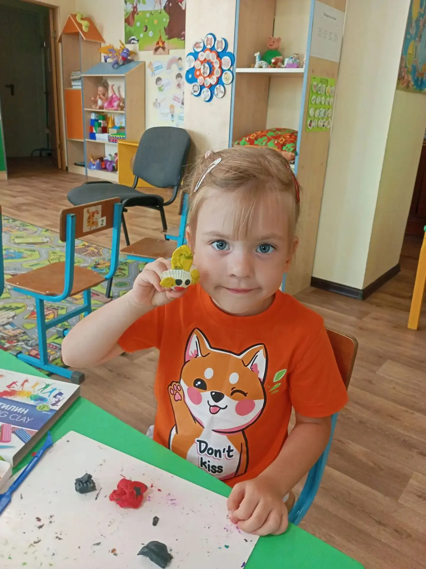 🐠Сегодня наши дети с большим увлечением лепили золотую рыбку и загадывали желание.🐠