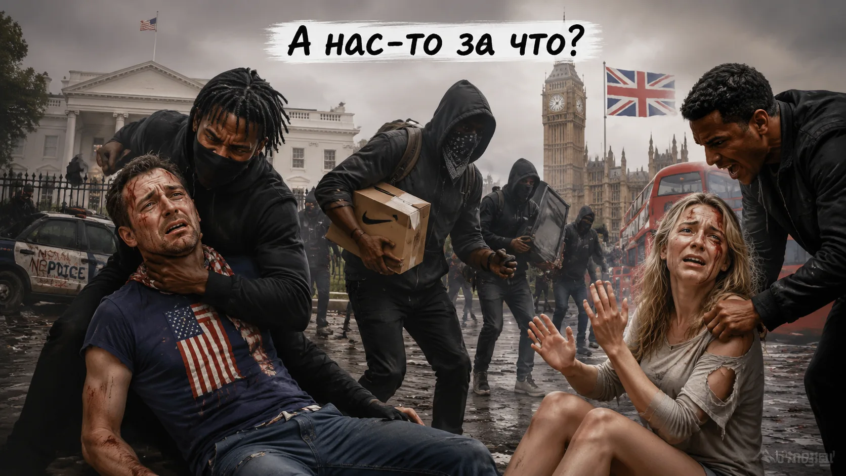 ВОЗМЕЗДИЕ ДЛЯ БЕЛЫХ ГОСПОД

В США паникуют, почувствовав себя на месте тех, кого эксплуатировали и у