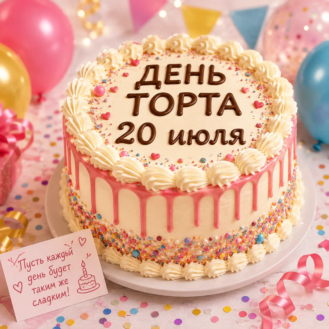 20 июля во многих странах отмечают Международный день торта 🎂 -  это не просто повод полакомиться д