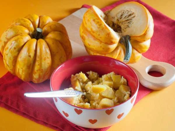 🍲 Кукурузная каша с тыквой в микроволновке.