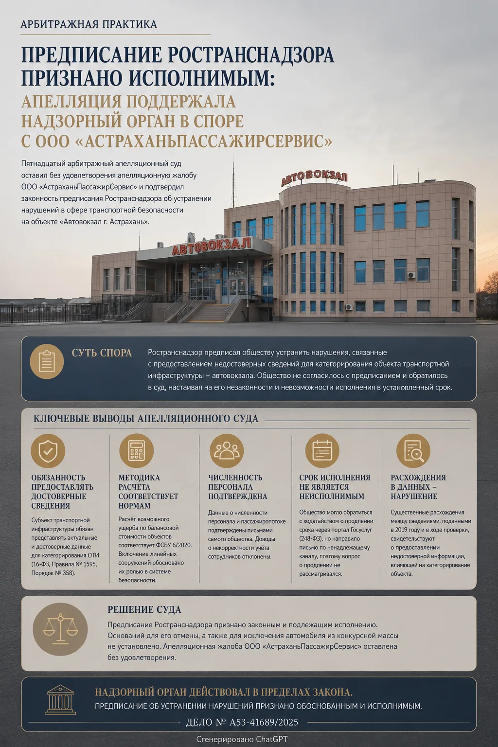 📌 Предписание Ространснадзора признано исполнимым: апелляция поддержала надзорный орга...