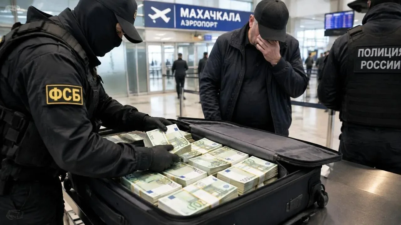 В аэропорту Махачкалы изъяли около 1 млн евро у пассажира из Кузбасса