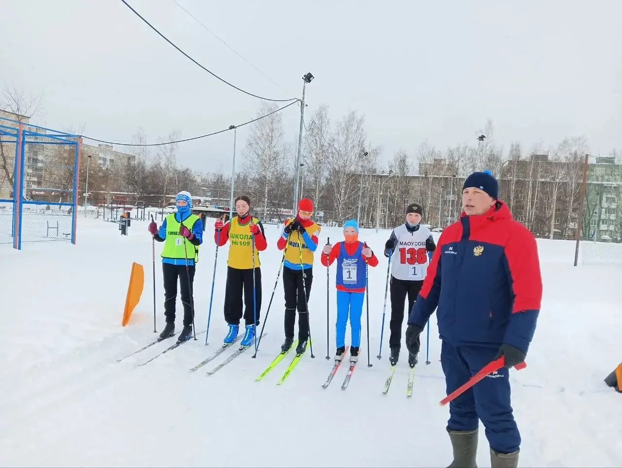 ⛷️25 февраля 2026 г. на стадионе МАОУ  «Лицей 3 имени В.А. Штэфана» состоялся районный этап лыжной э