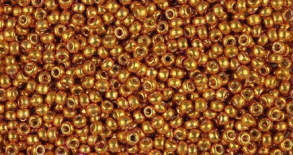 Японский бисер MIYUKI ROUND RR-11-4203 Duracoat Galvanized Yellow Gold