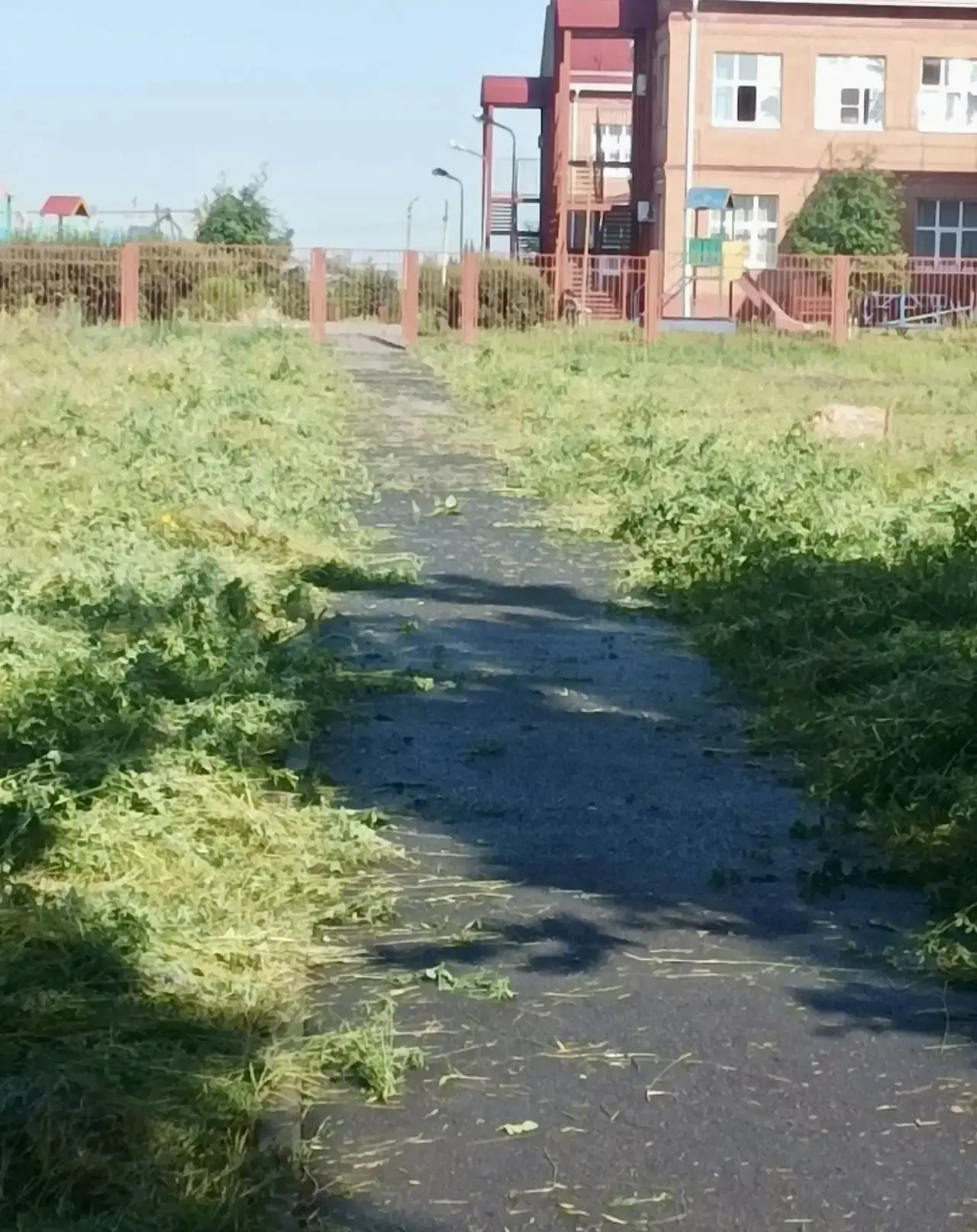 ❗ В 50 лет Октября начали косить у детского садика 🌿✅