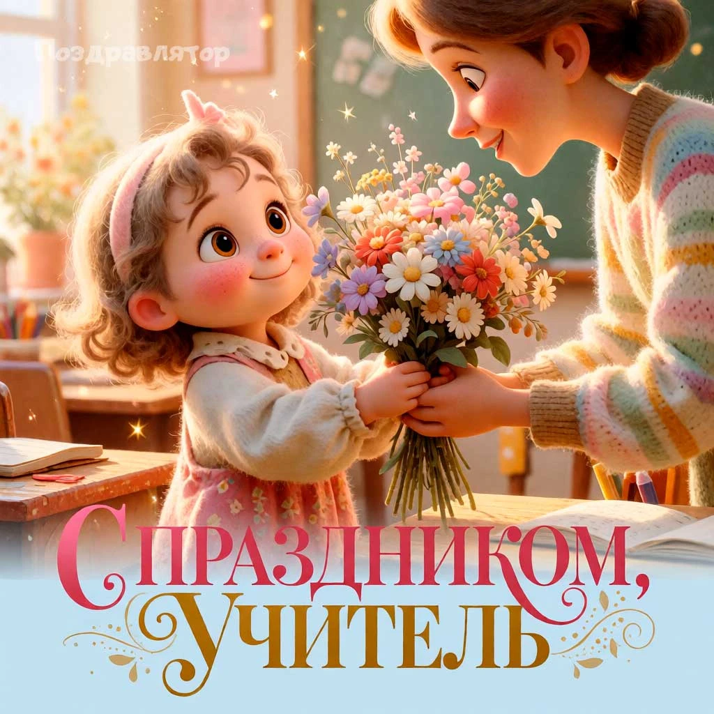 Поздравляю с Днём учителя 💐