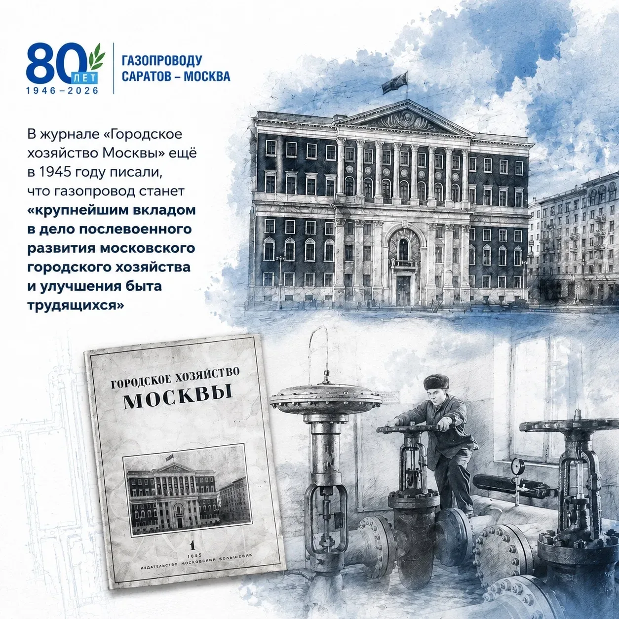 За несколько недель до большого газа: как Москва готовилась к приёму саратовского топлива в июне 194