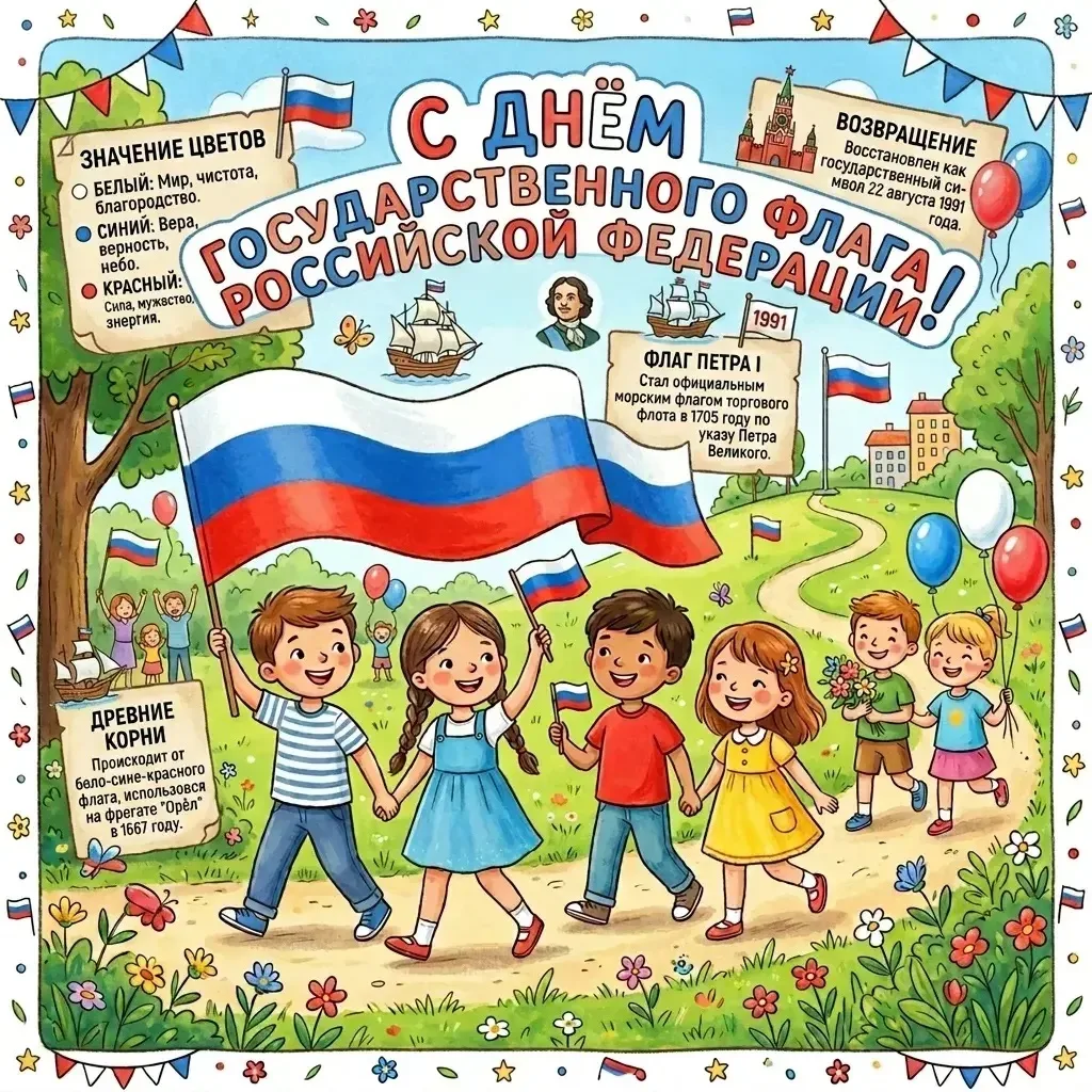 🤍💙❤️ С Днём Государственного флага🤍💙❤️