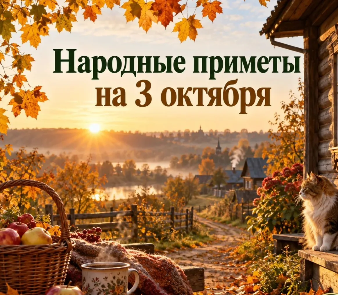 🌿 НАРОДНЫЕ ПРИМЕТЫ НА 3 ОКТЯБРЯ 🌿