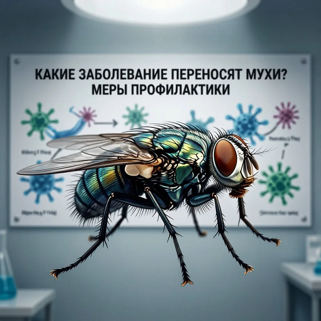 Мухи. Какие заболевания переносят, меры профилактики.