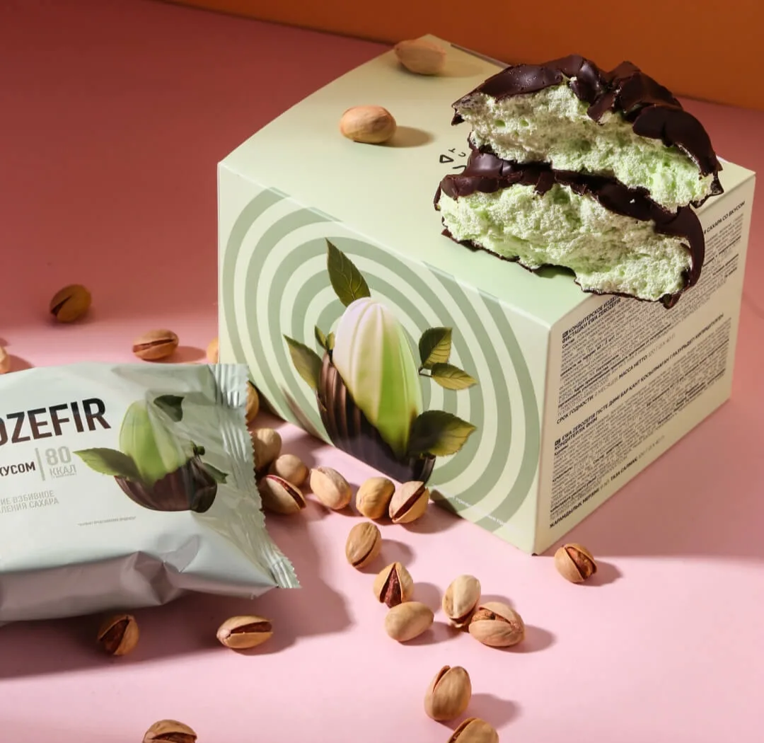 Десерт ZEROZEFIR со вкусом «Фисташка».