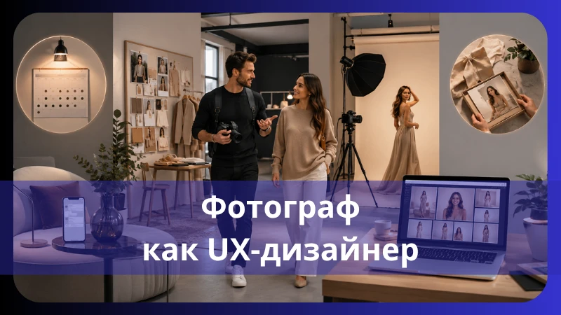 ФОТОГРАФ КАК UX-ДИЗАЙНЕР: КАК СДЕЛАТЬ ТАК, ЧТОБЫ КЛИЕНТ ВЕРНУЛСЯ