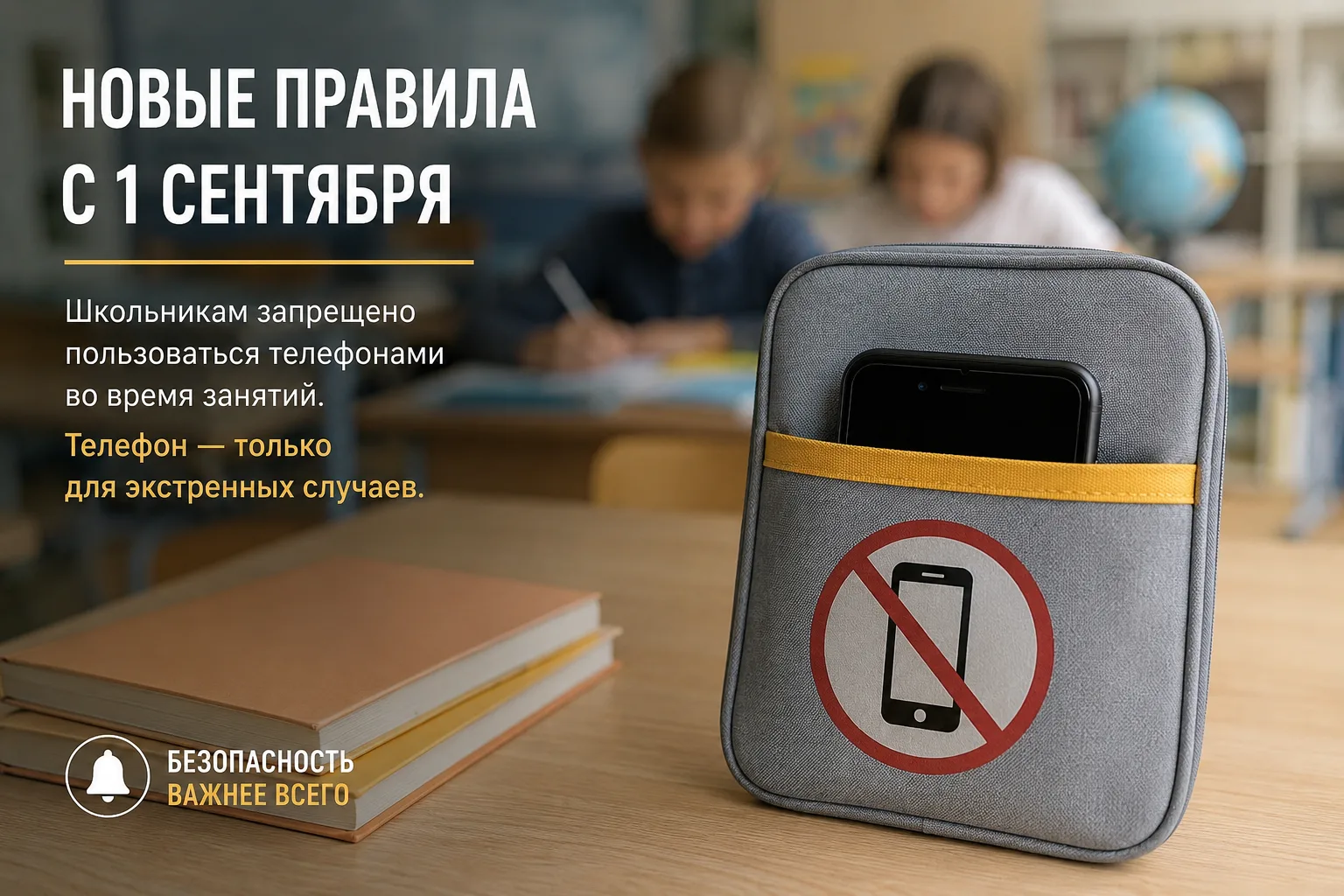 ️Школьникам по всей России запретят пользоваться телефонами с 1 сентября — Минпросвещен...