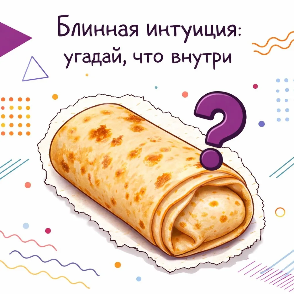🥞 Блинная интуиция: Угадай, что внутри блина!    Масленица в самом разгаре, горы блинов растут, а мы