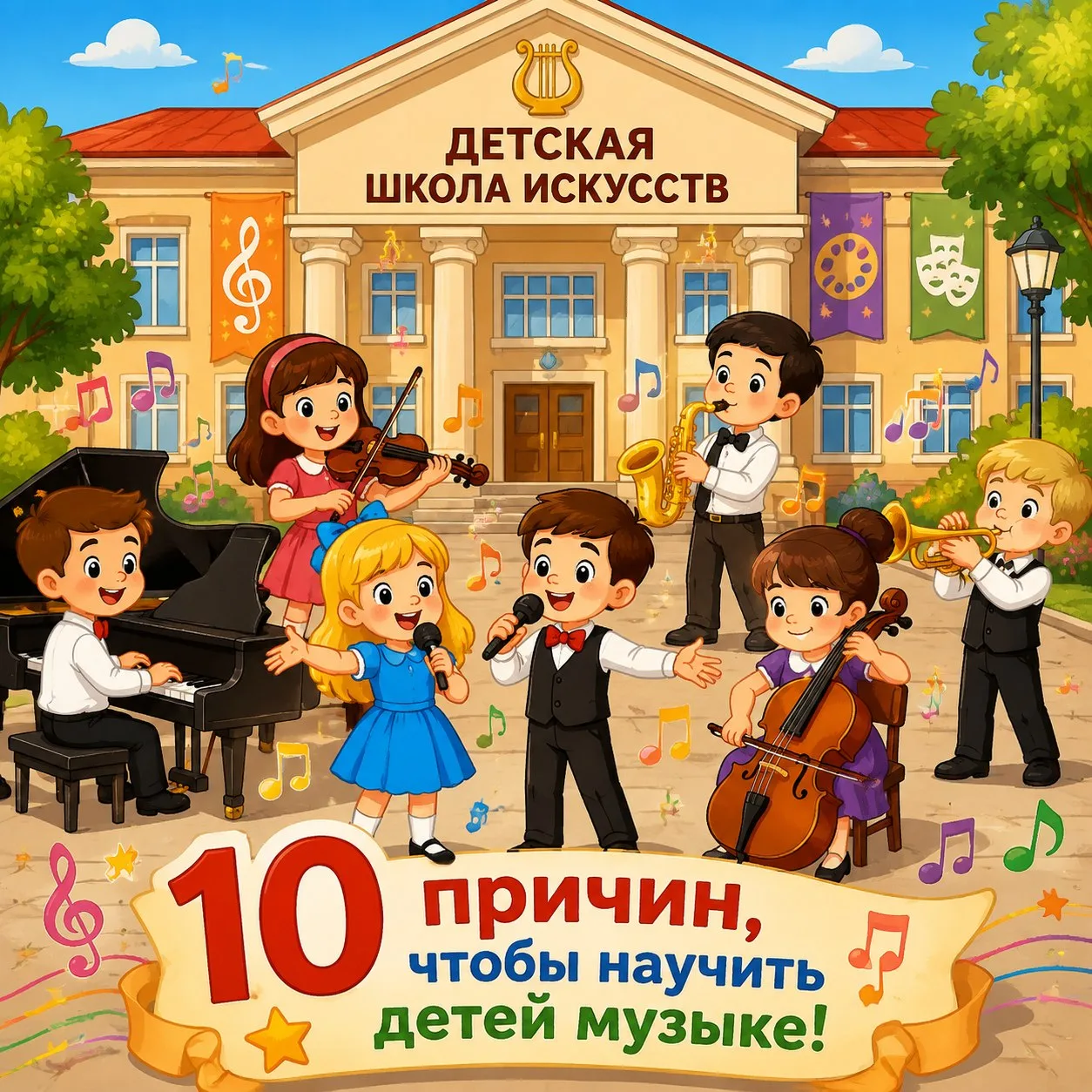 🎼 Музыка — это не просто «кружок», это инвестиция в будущее вашего ребенка 🎶