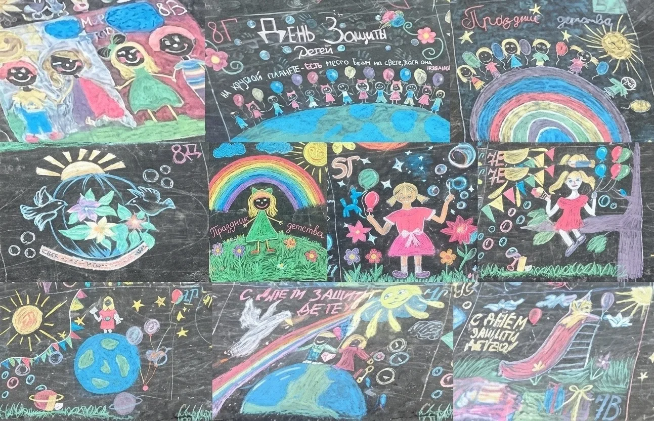 ☀️РИСУЕМ ДЕТСТВО НА АСФАЛЬТЕ 🎨🧑‍🎨