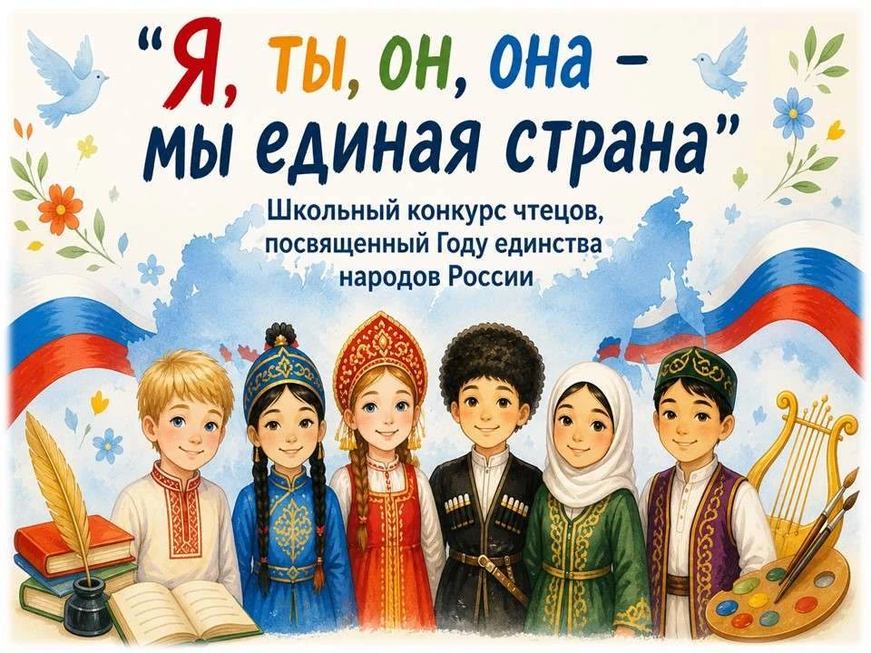 ✨✨✨15 мая прошёл школьный конкурс чтецов «Я, ты, он, она – мы единая страна», посвящённ...