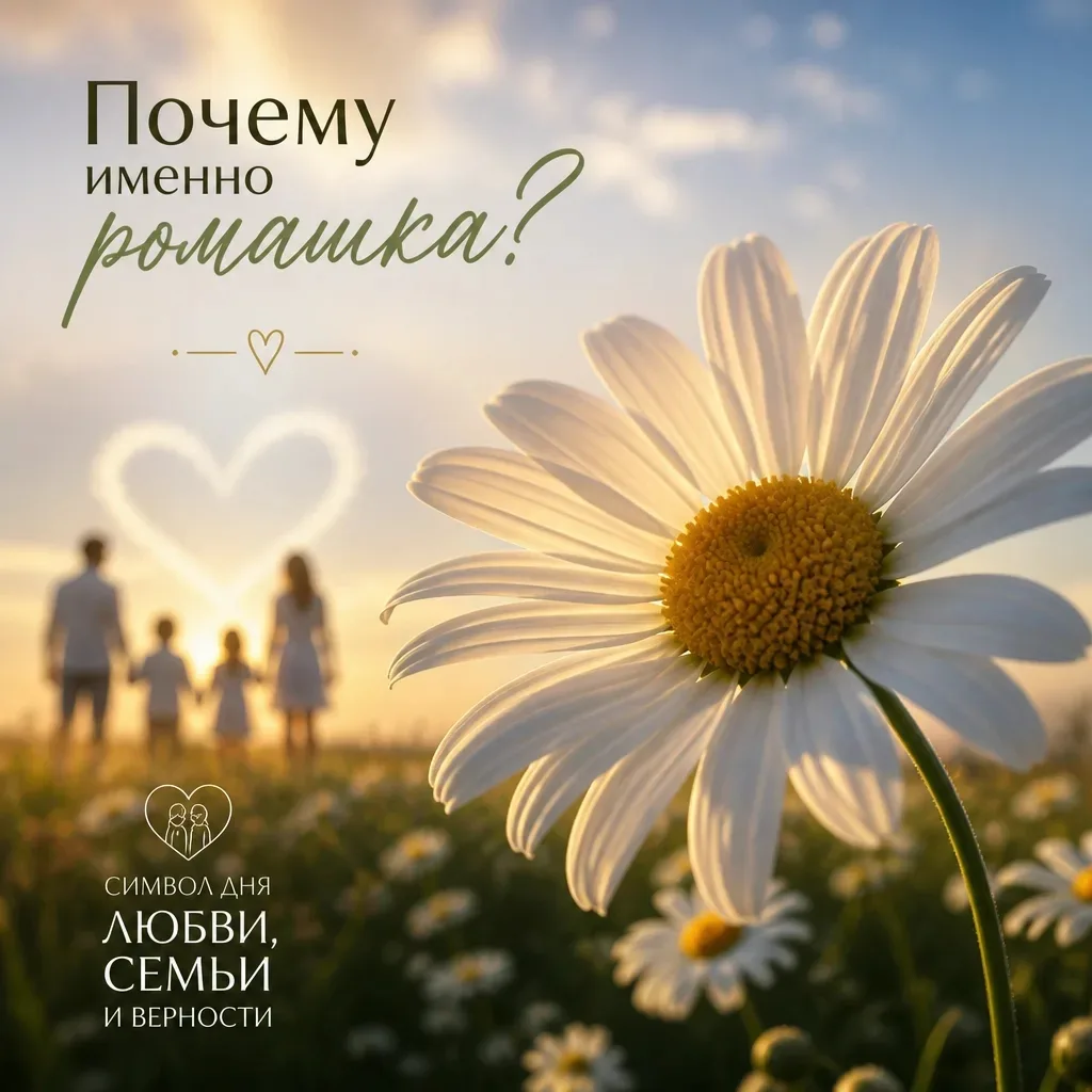 Почему именно ромашка? 🌼 Секрет символа Дня семьи, любви и верности

Друзья, вы наверняка знаете, ч