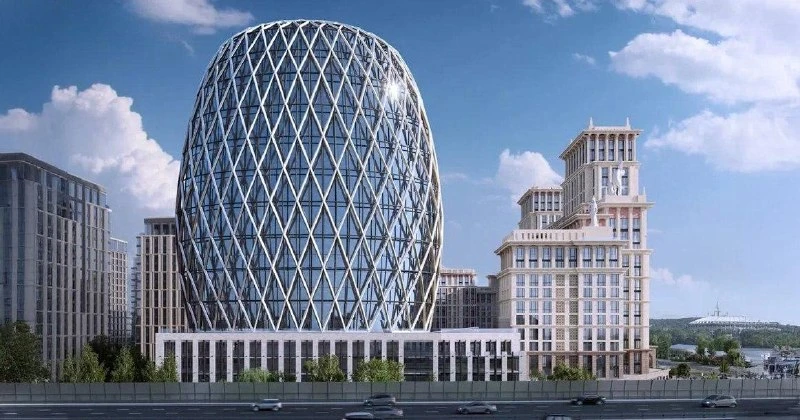 На Лужнецкой набережной согласовали проект нового «дома-яйца»