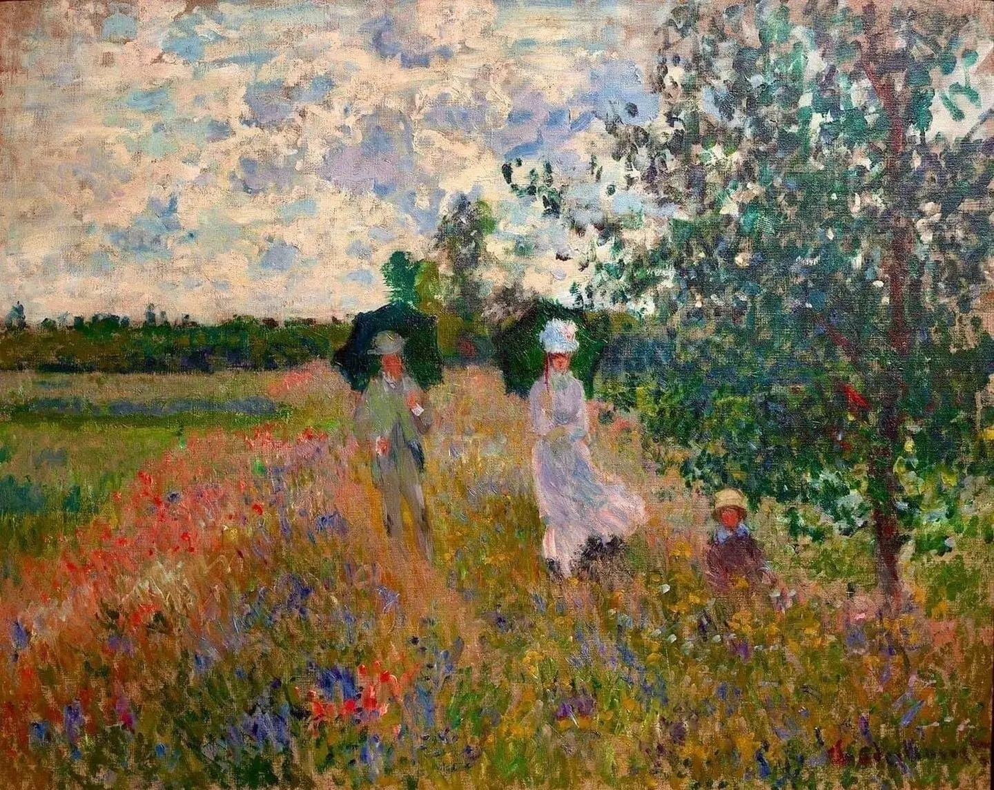 "На прогулке возле Аржантея" (En promenade près d’ Argenteuil), 1875 г.