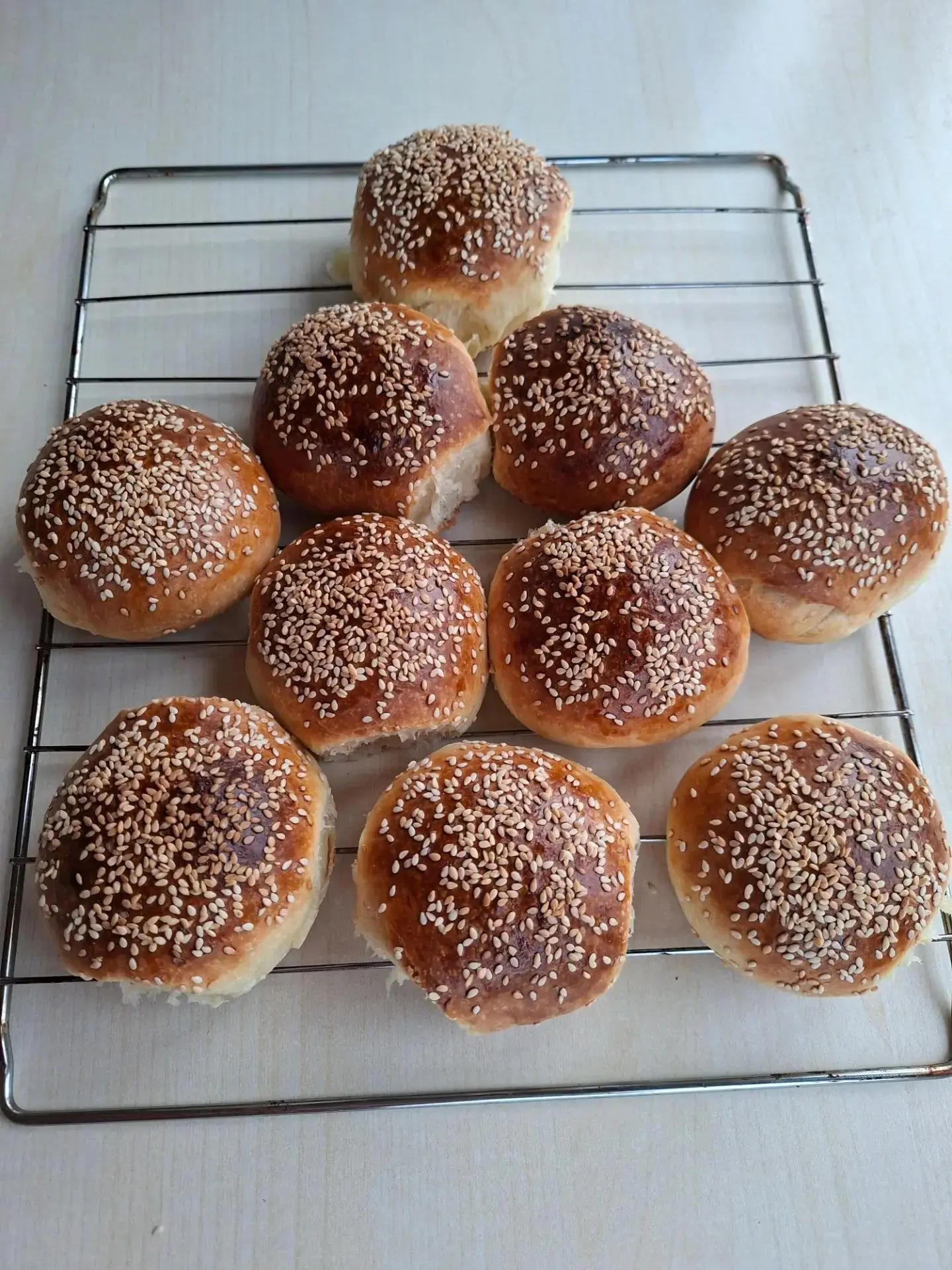 🥐 БУЛОЧКИ «ЗОЛОТОЙ КУНЖУТ» НА ЗАКВАСКЕ