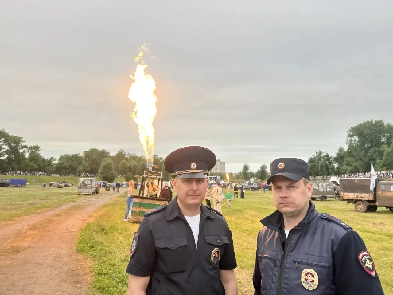 Полицейские обеспечивают безопасность и общественный порядок на 31-м Чемпионате России по воздухопла