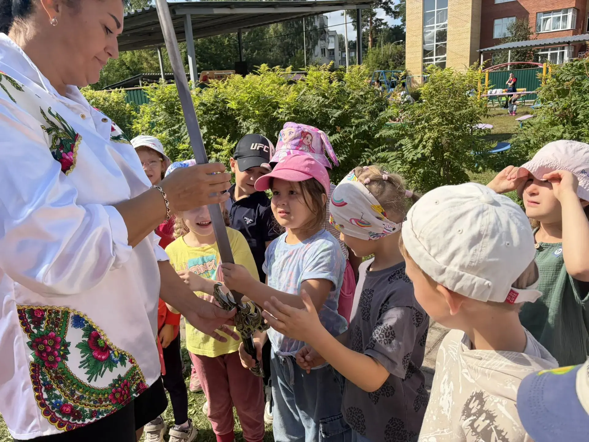 14.08.26 в нашем детском саду прошло тематическое развлечение "Богатыри земли русской".