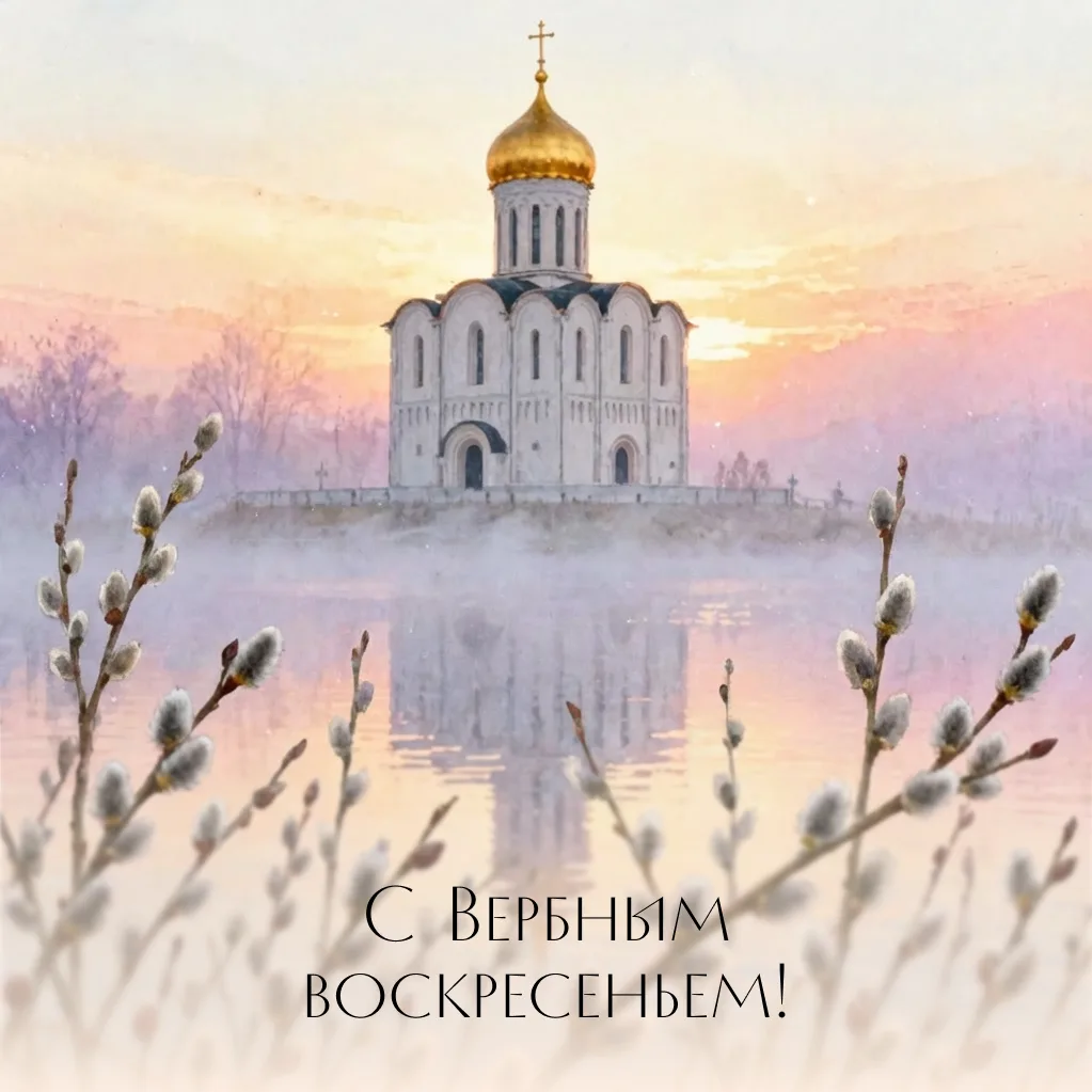 От души поздравляю с Вербным воскресеньем!