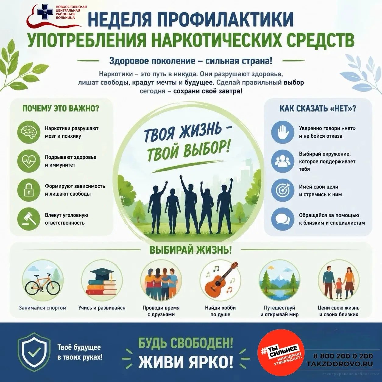Наркомания — это серьёзная проблема, которая может коснуться каждого. Важно помнить, чт...