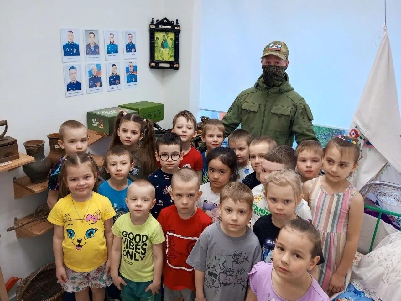 🇷🇺Воспитанники детского сада №18 посёлка Разумное стали участниками встречи с героем СВО