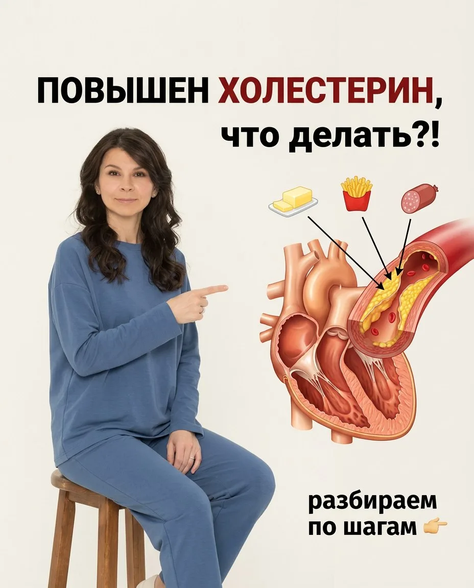 ПОВЫШЕН ХОЛЕСТЕРИН, что делать?!