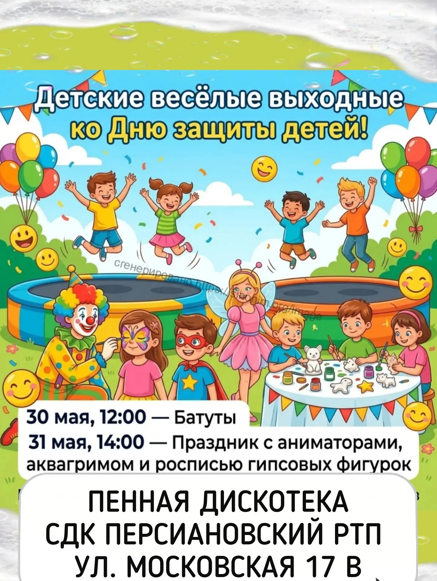 🌈 ПРИГЛАШАЕМ НА ВЫХОДНЫЕ СЧАСТЛИВОГО ДЕТСТВА! 🌟