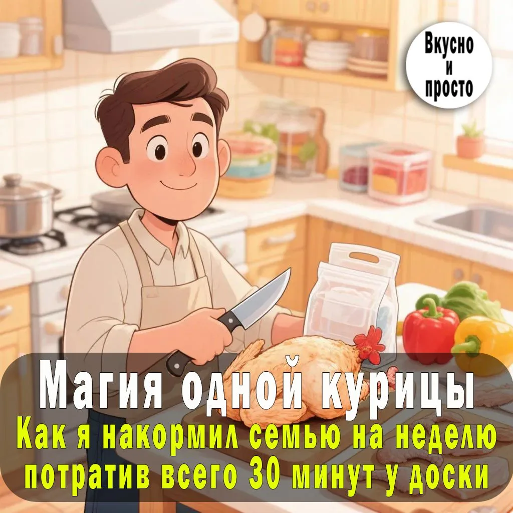 Магия одной курицы. Как я накормил семью на неделю, потратив всего 30 минут у доски