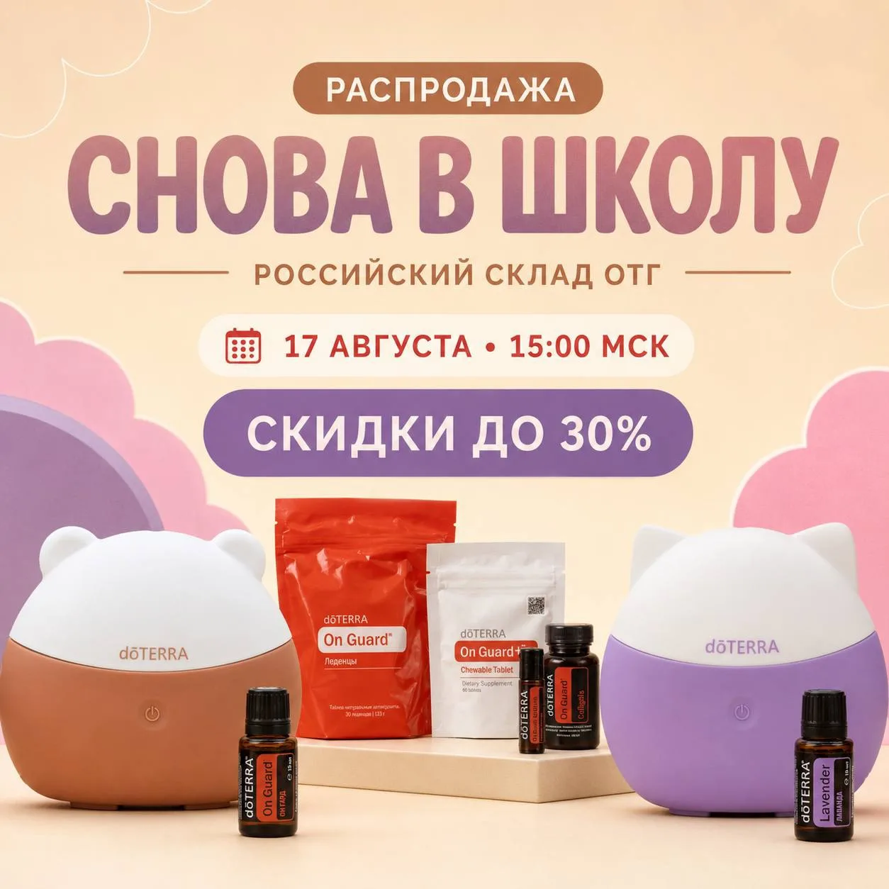 РАСПРОДАЖА НА РОССИЙСКОМ СКЛАДЕ ОТГ «СНОВА В ШКОЛУ»