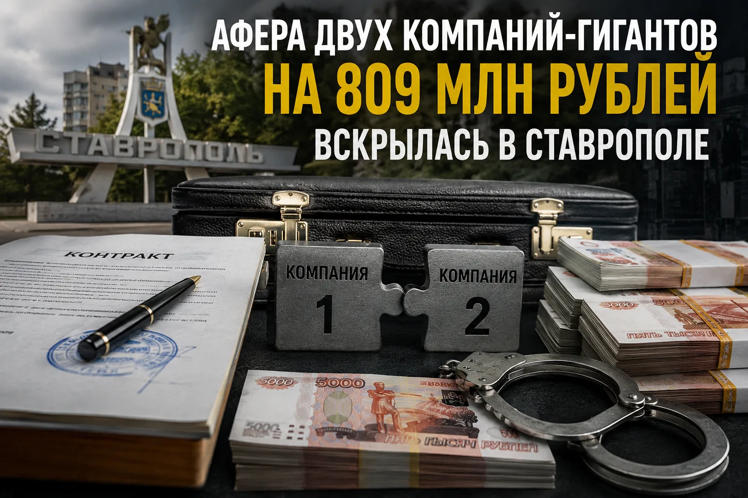 На ставрополье раскрыта афера на 809 млн рублей

В Ставрополе возбуждено уголовное дело против прези