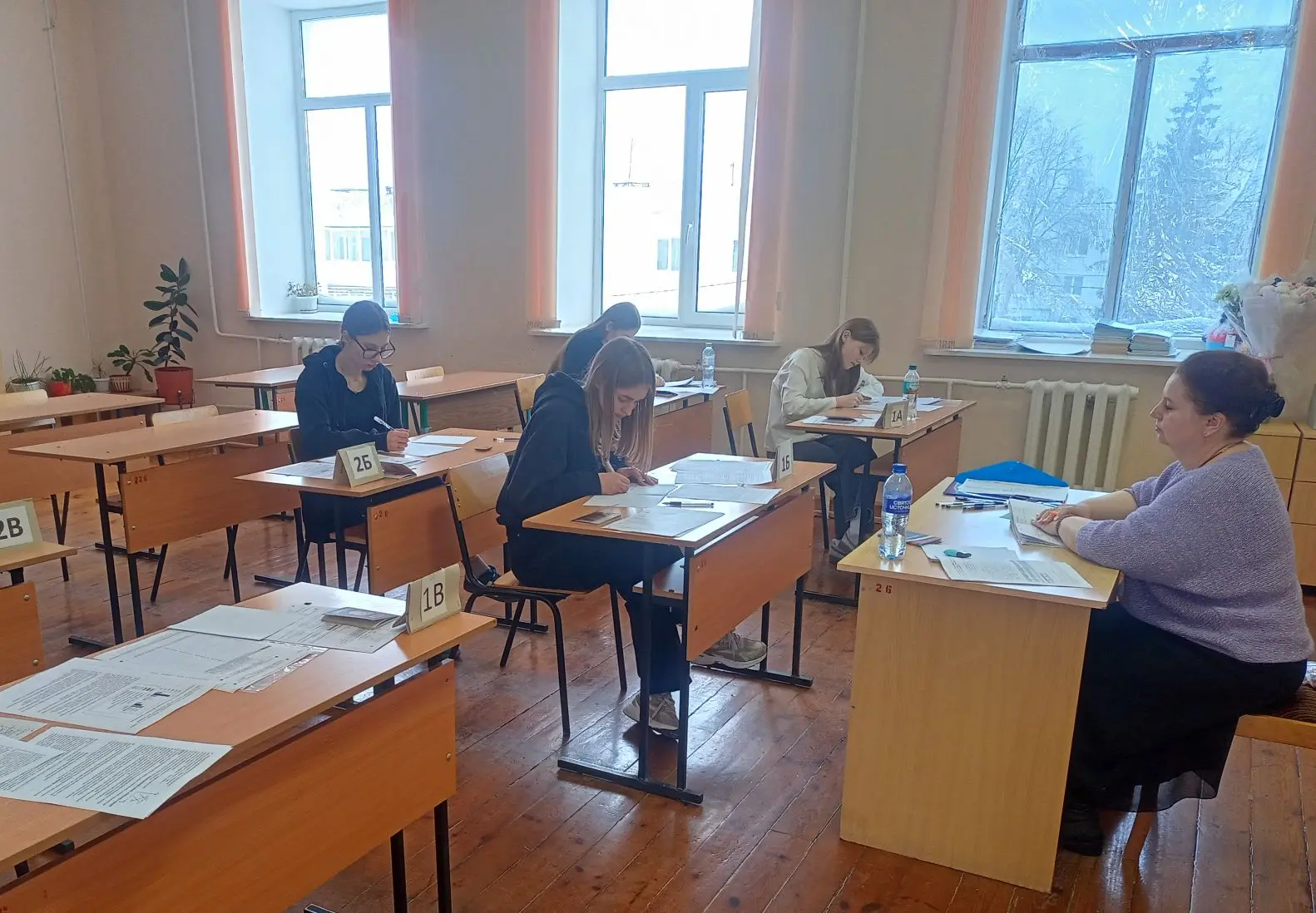 Сегодня наши выпускники 11 класса пробуют свои силы 💪 в тренировочном ЕГЭ по выбору. Ж...