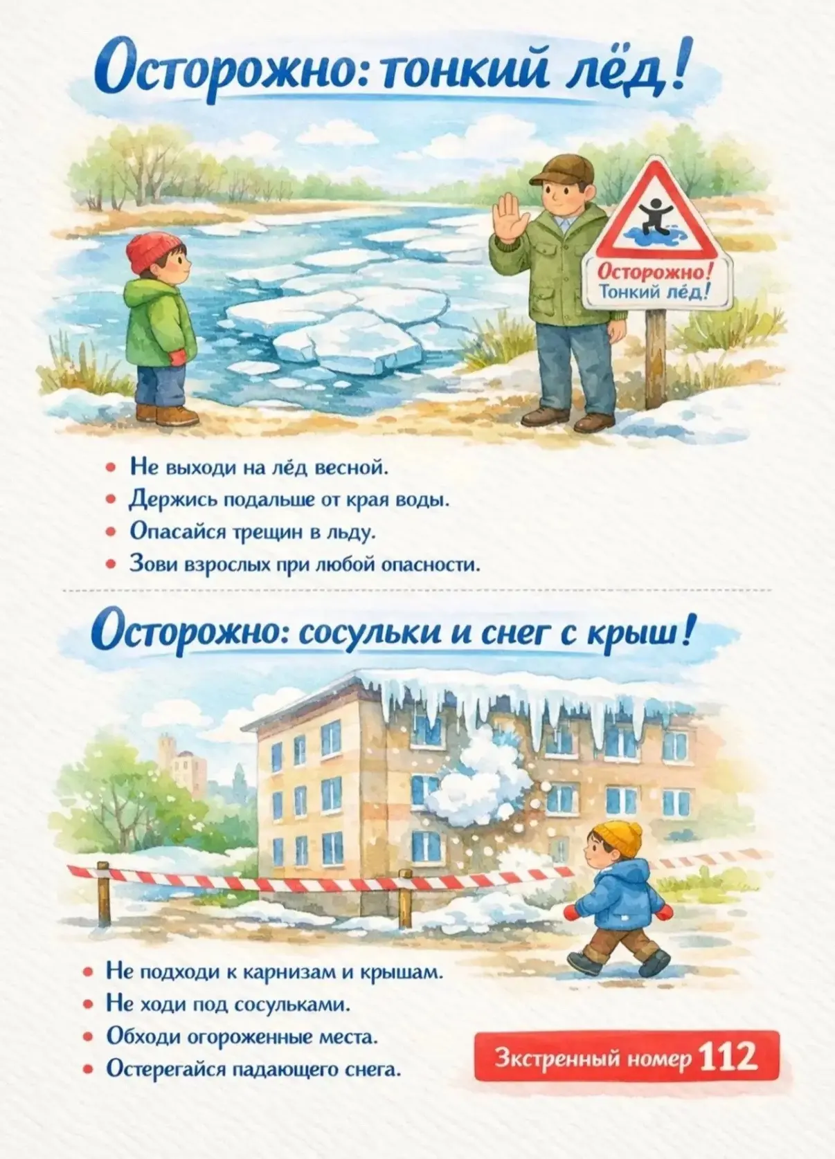 БЕЗОПАСНОСТЬ В ВЕСЕННИЙ ПЕРИОД 🌷