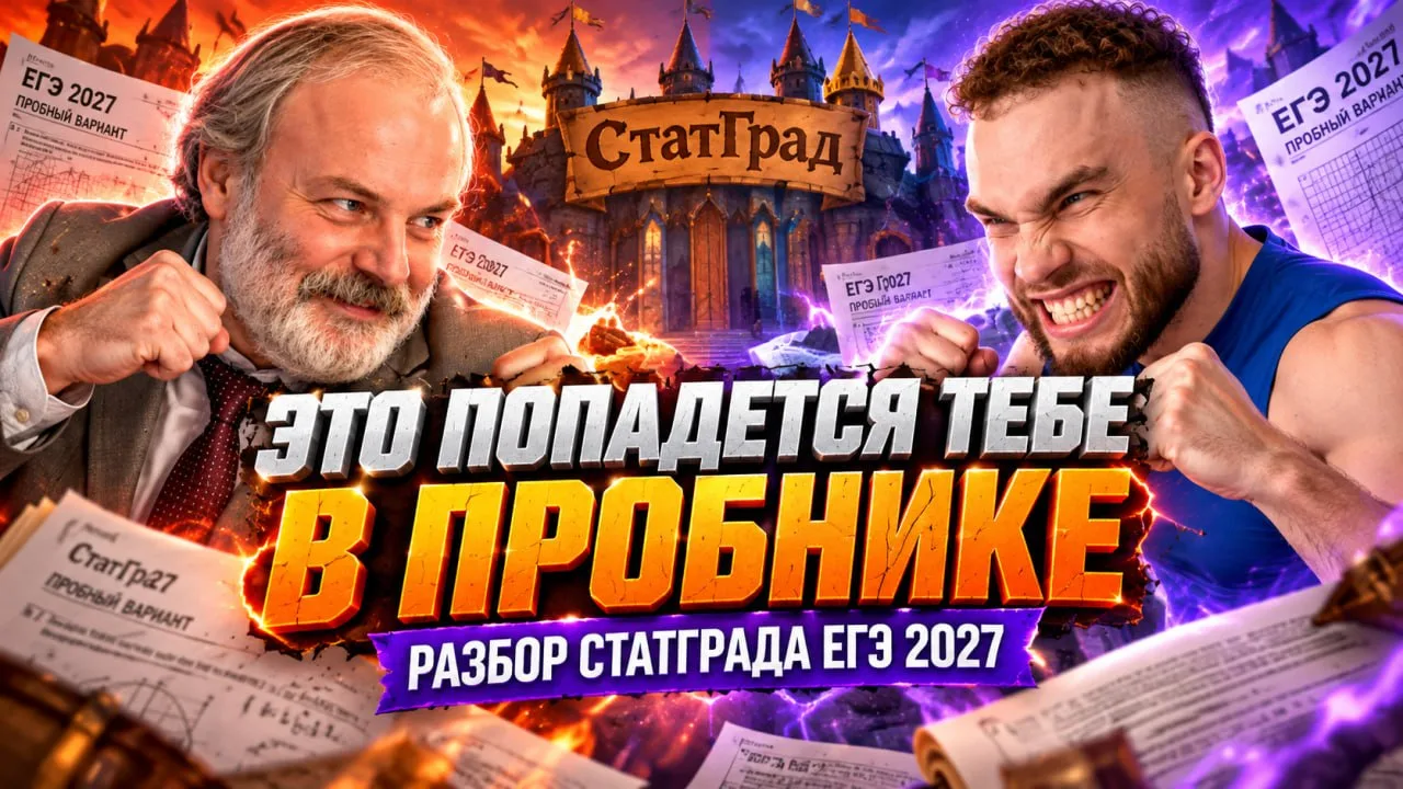РАЗБОР ЗАДАНИЙ ИЗ СТАТГРАДА УЖЕ НА ЮТУБЕ