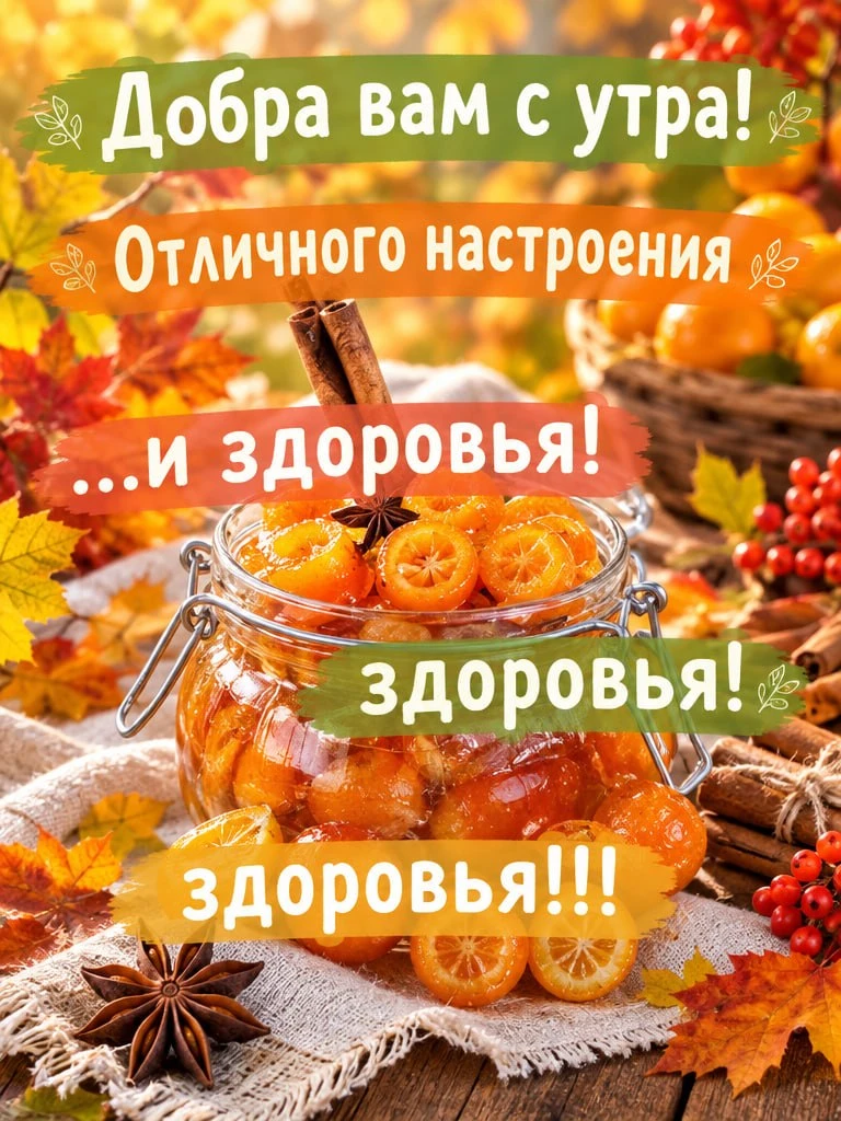 Добра вам с утра! Пусть этот день будет наполнен теплом и заботой. И пусть здоровье буд...