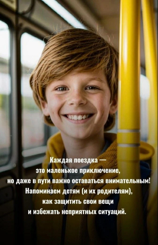 Безопасность ребёнка в транспорте: как уберечь личные вещи.