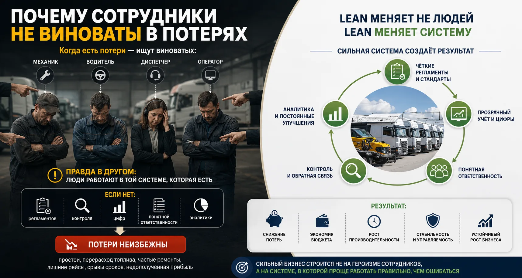 Почему сотрудники не виноваты в потерях