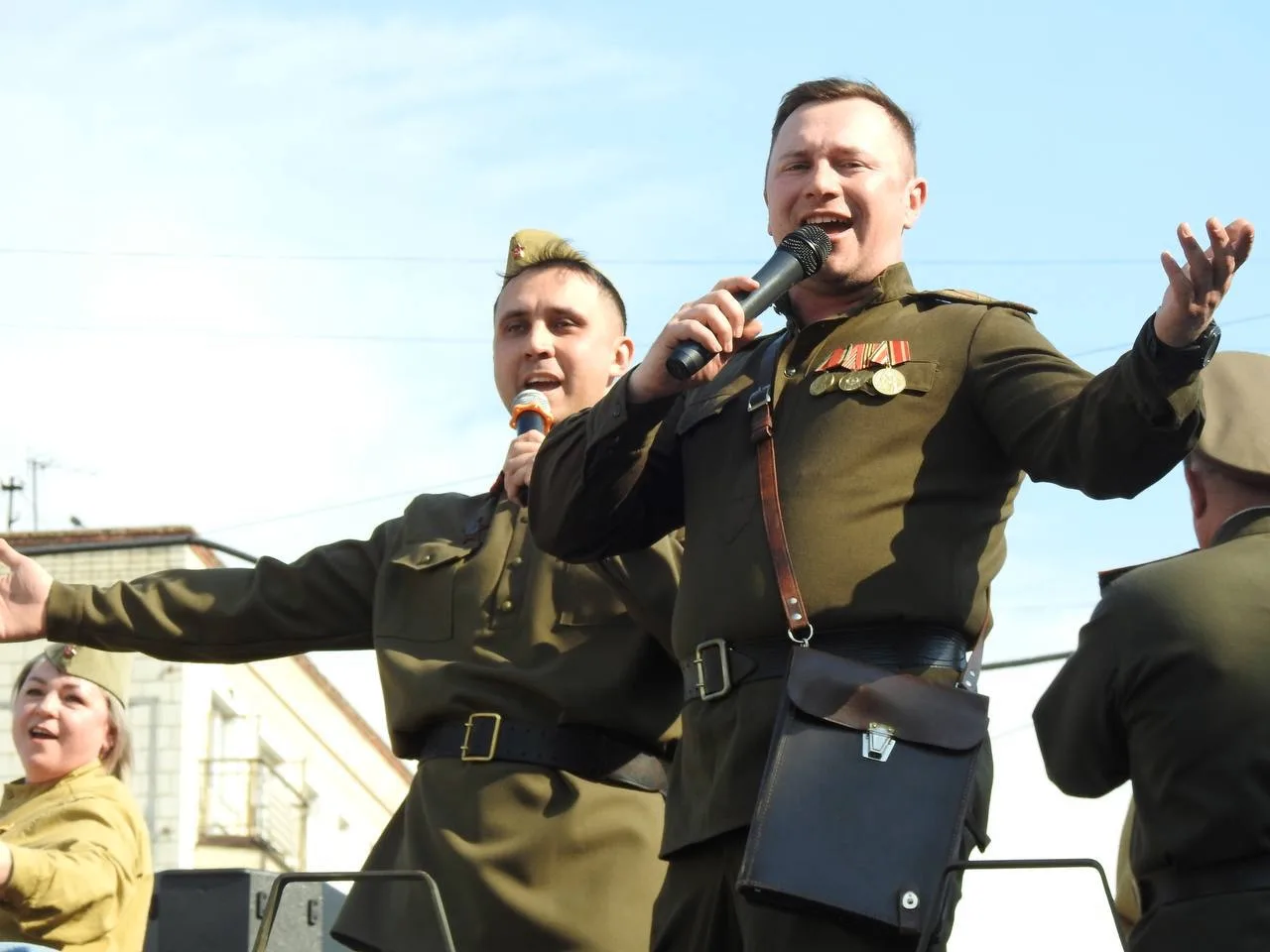Михайловка. Настоящий автопробег «Песни Победы» прошел по центральным улицам нашего города сегодня!⁣