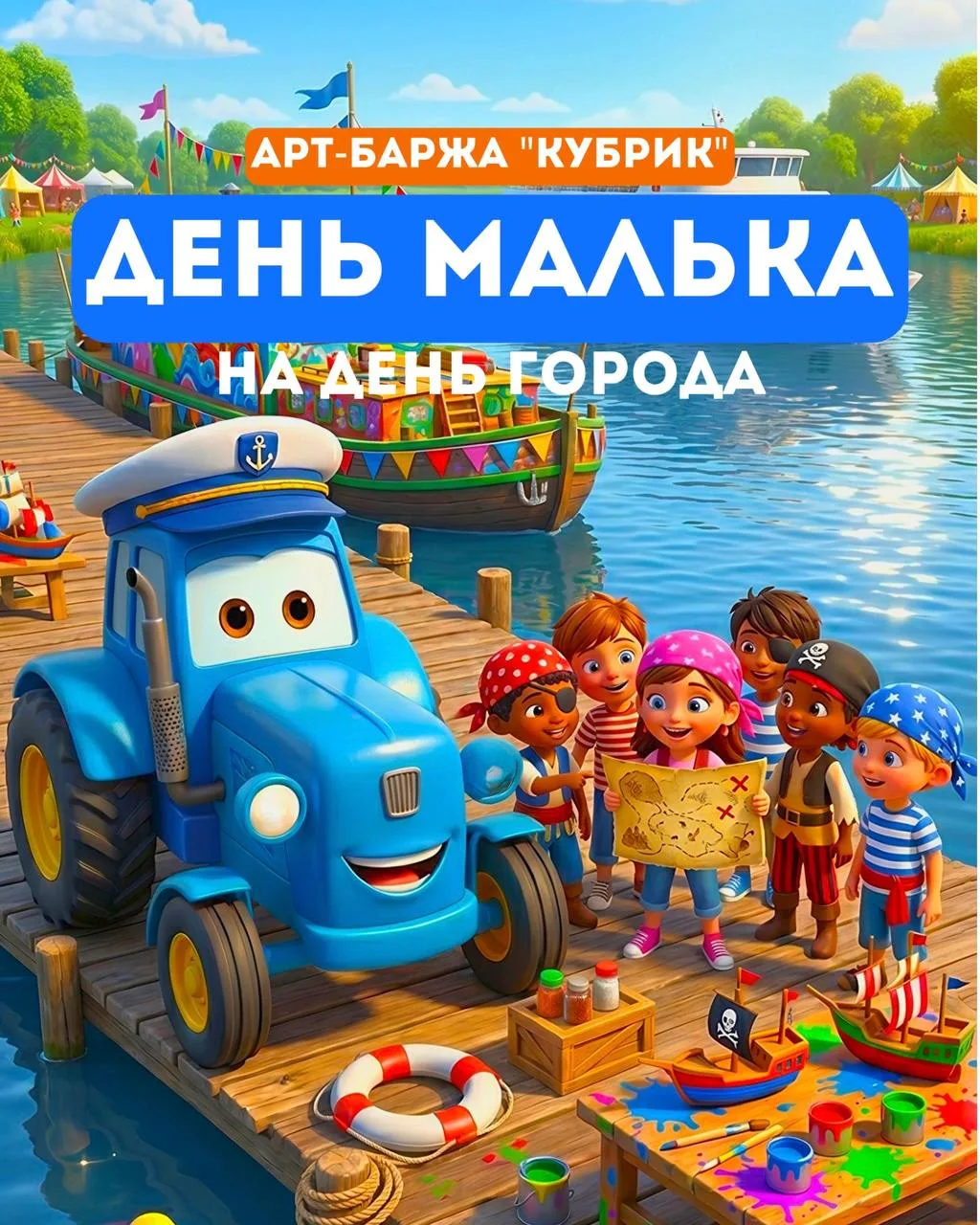 🎈 ДЕНЬ ГОРОДА —   28 июня арт-баржа «Кубрик» превратится в территорию безудержного вес...