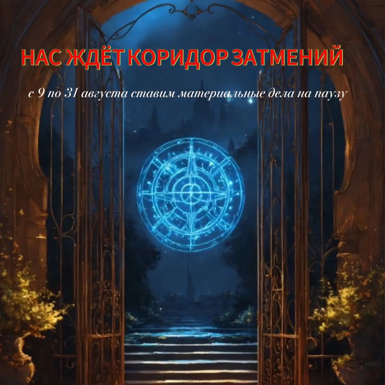 Уже совсем скоро (9 августа) начнется коридор затмений, который продлится до конца меся...