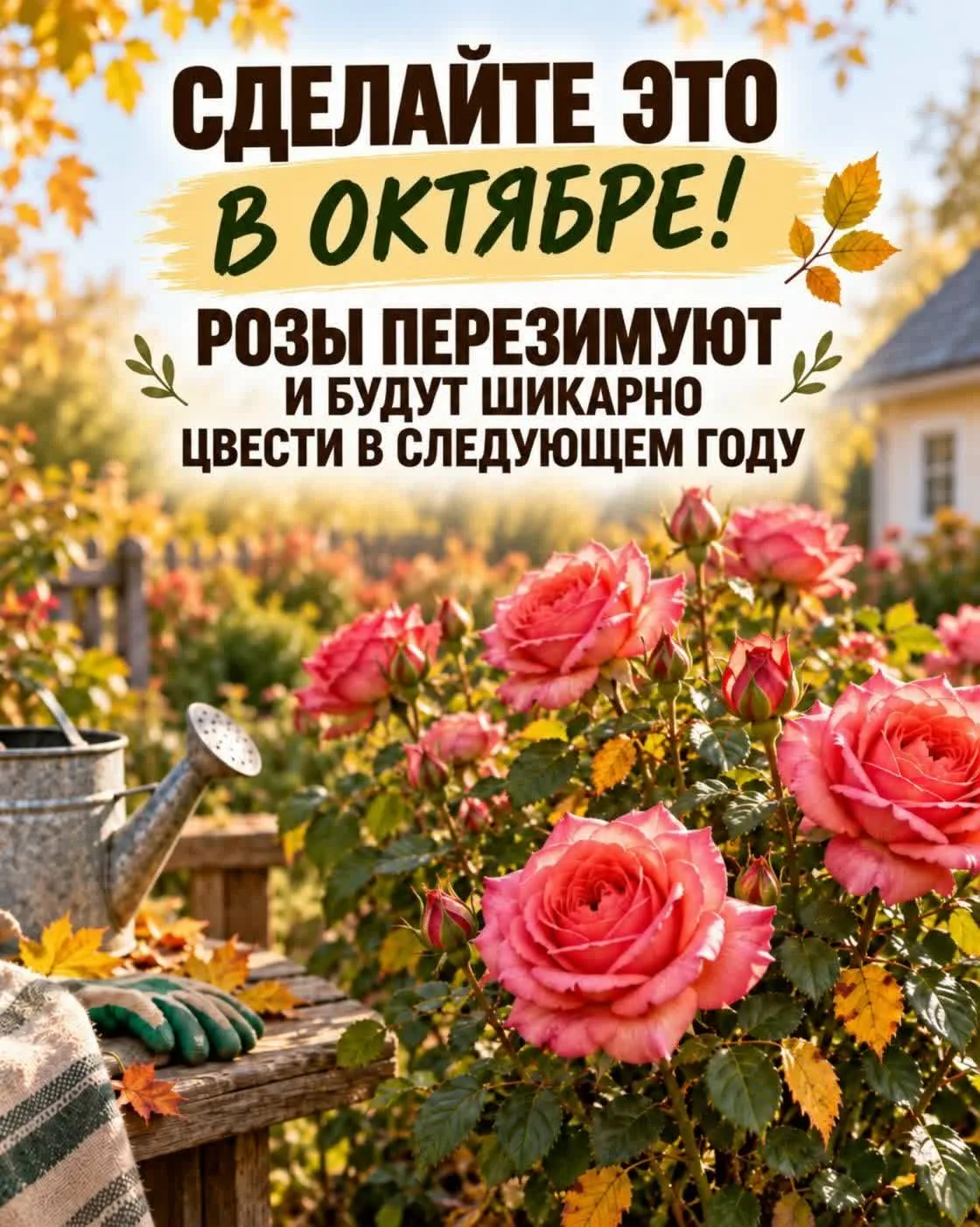 🌹 Розы осенью: одна ошибка — и куст уйдёт в зиму ослабленным
