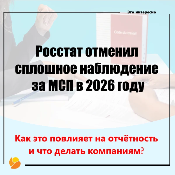 Росстат отказался от сплошного наблюдения за МСП в 2026 году: что это значит для бизнеса?