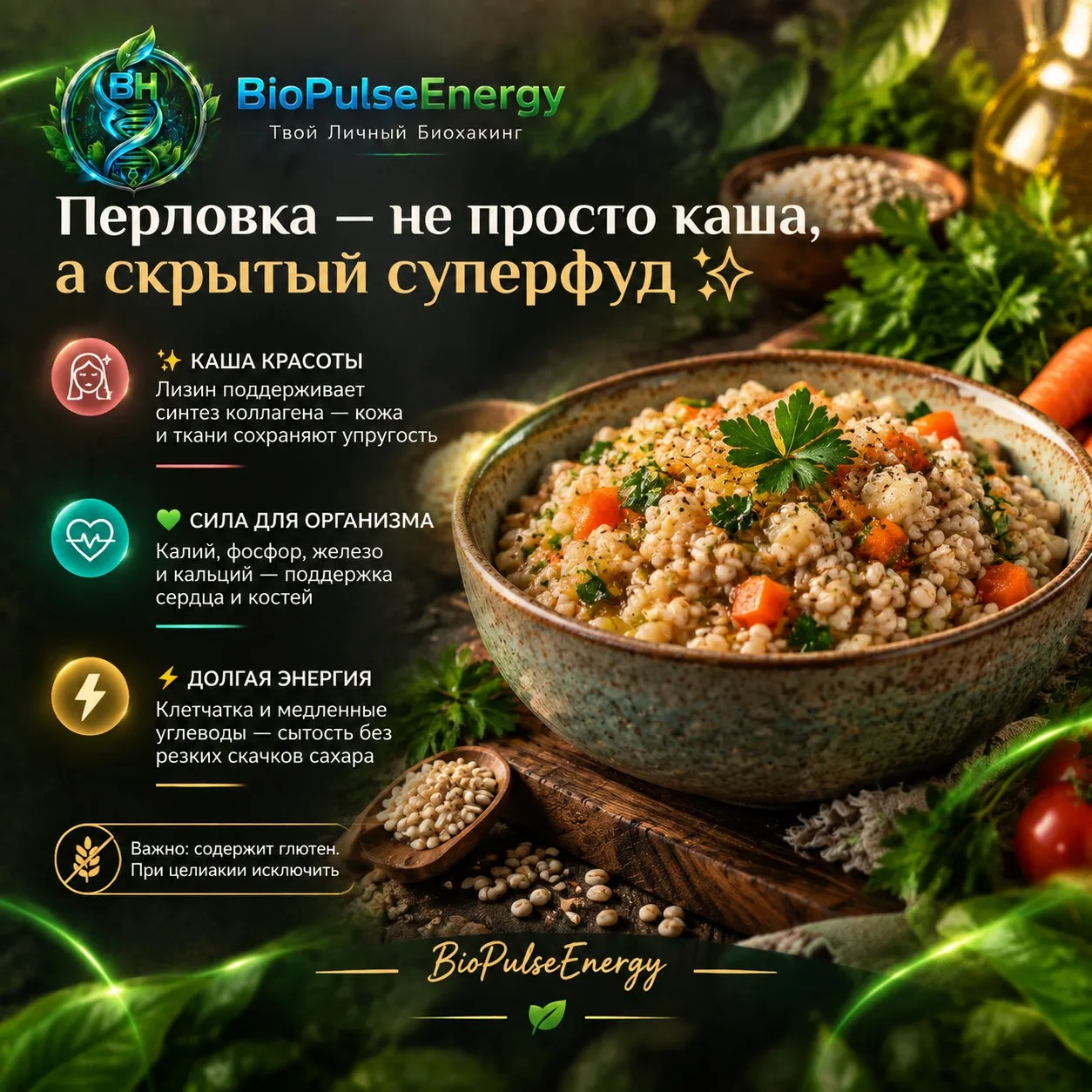 Перловая каша часто ассоциируется со скучной едой, но по набору нутриентов это настоящи...