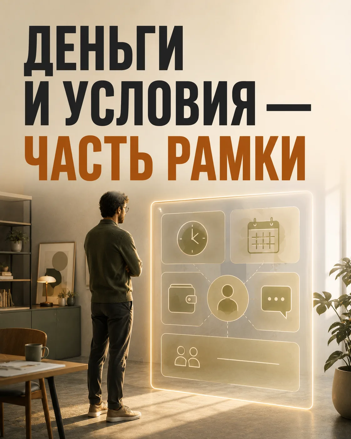 Деньги и условия — это не «административное потом».
Это часть профессиональной рамки.
Если заранее н