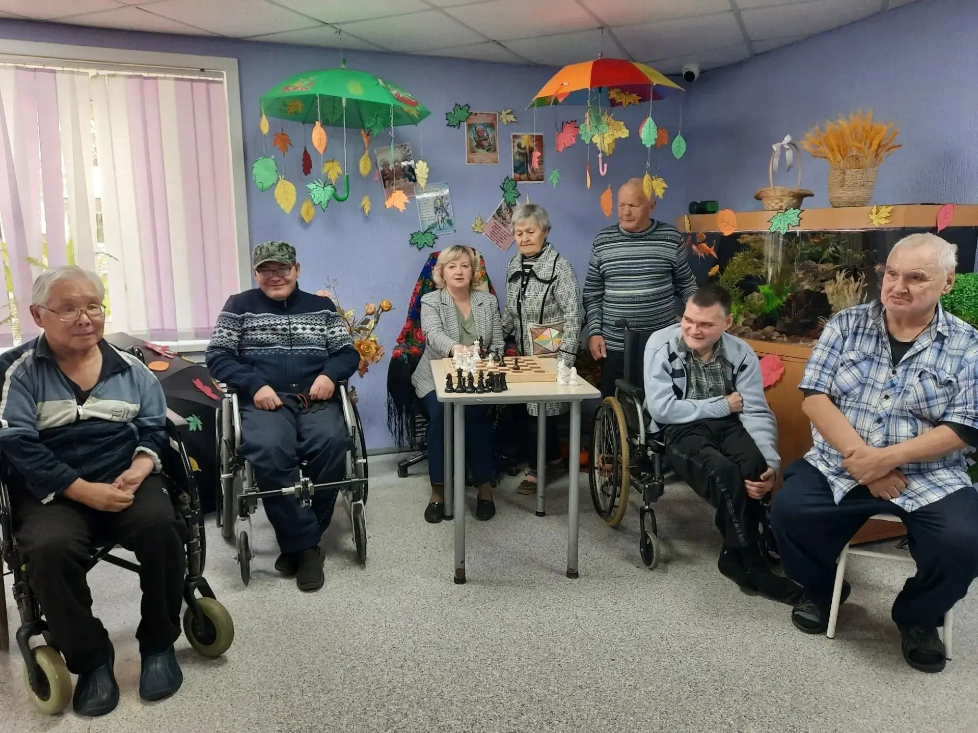 В Доме социального обслуживания № 1 состоялся шахматный турнир среди участников шахматн...