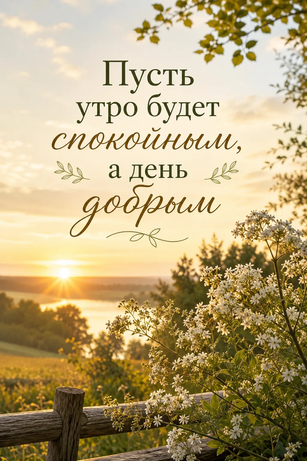 Доброго утра, душевного тепла и доброго дня вам!